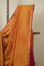 Light Orange Maheshwari Saree - SRLOMS1124