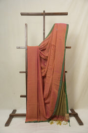 Pink Bengal Mul Cotton Saree - SRSPBMCS067