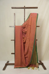 Pink Bengal Mul Cotton Saree - SRSPBMCS067