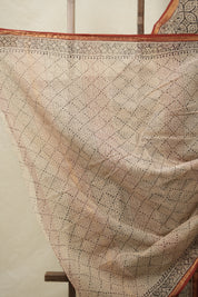 Maroon HBP Kota Doria Saree - SRMKDS220