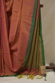Pink Bengal Mul Cotton Saree - SRSPBMCS067