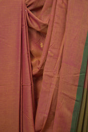 Pink Bengal Mul Cotton Saree - SRSPBMCS067