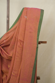 Pink Bengal Mul Cotton Saree - SRSPBMCS067