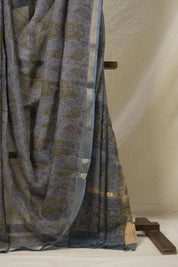 Lilac HBP Kota Doria Saree - SRLKDS221