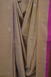 Purple Bengal Mul Cotton Saree - SRSPBMCS066