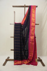 Deep Purple Sungudi Cotton Saree (DEFECT) - SRDPSCS112-PI