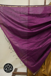 Mustard Maheshwari Saree - SRMMS1120
