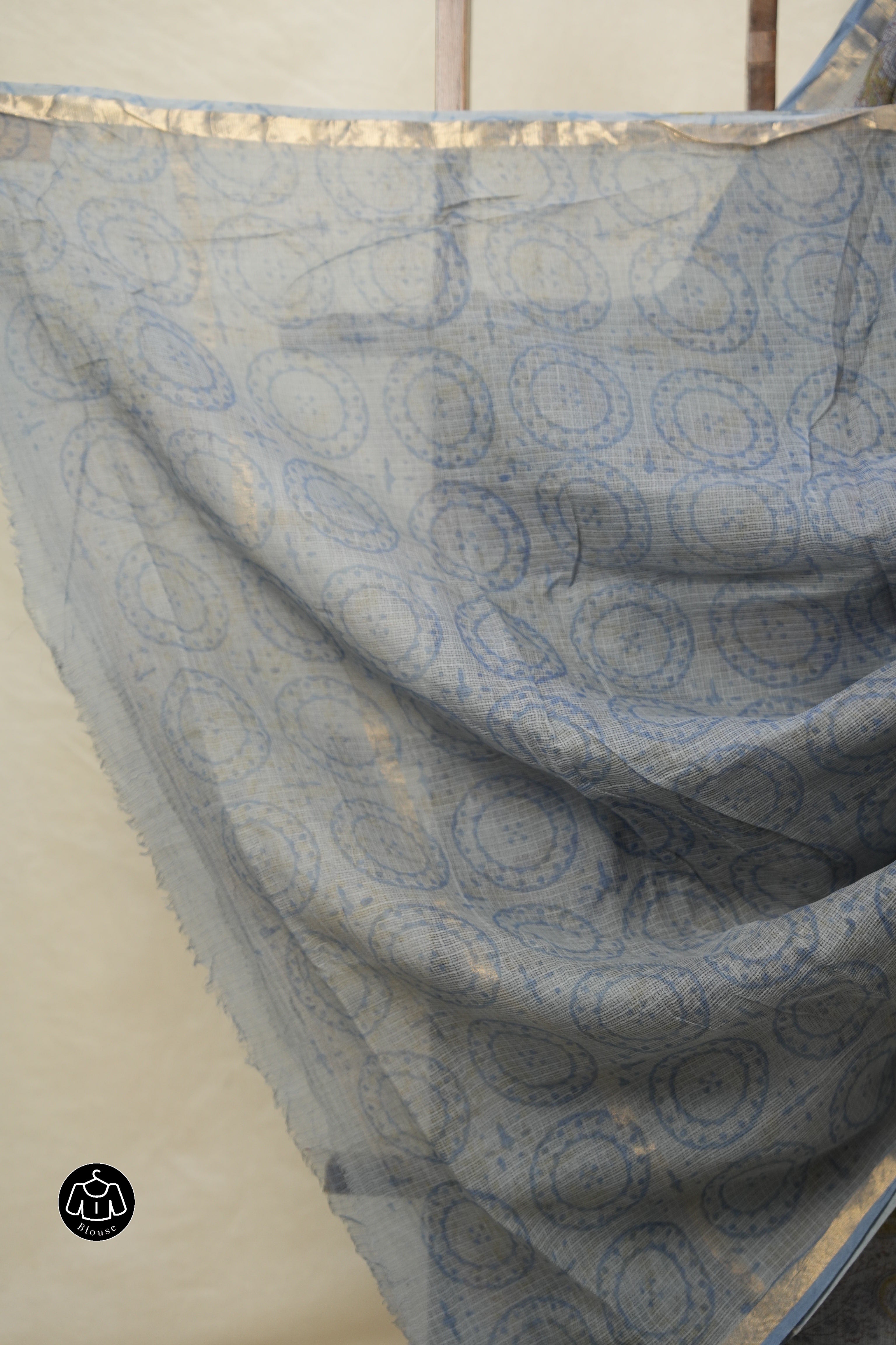 Lilac HBP Kota Doria Saree - SRLKDS221