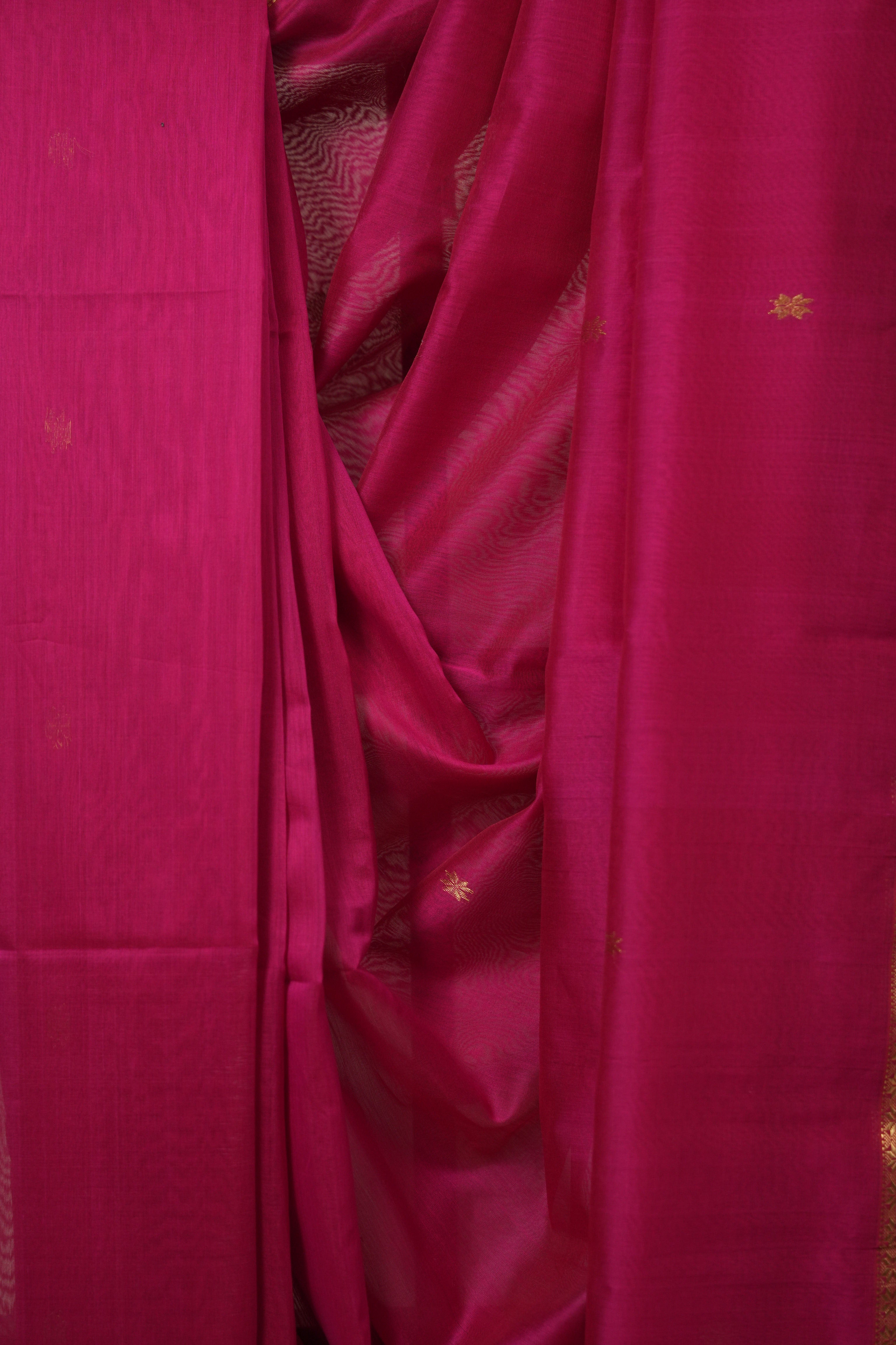 Pink Maheshwari Saree - SRPMS1121