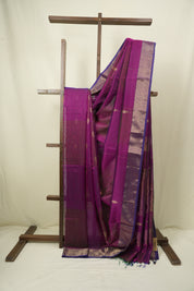 Magenta Maheshwari Saree - SRMMS1289