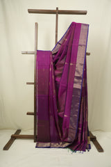 Magenta Maheshwari Saree - SRMMS1289