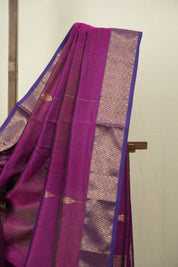 Magenta Maheshwari Saree - SRMMS1289