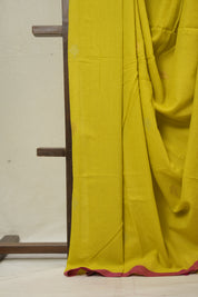 Mustard Yellow Bengal Mul Cotton Saree - SRSMYBMCS064