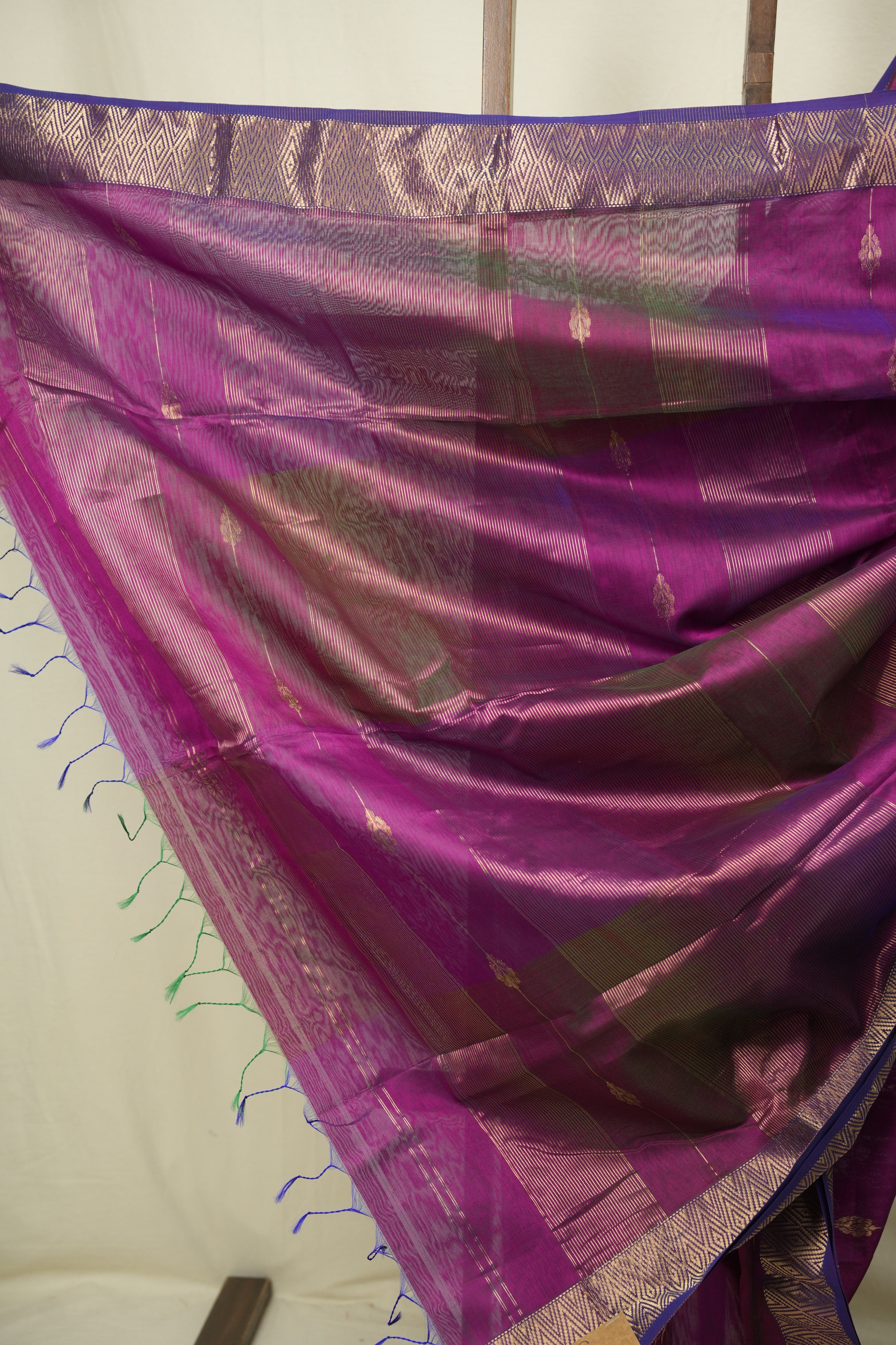 Magenta Maheshwari Saree - SRMMS1289