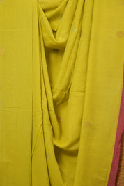 Mustard Yellow Bengal Mul Cotton Saree - SRSMYBMCS064
