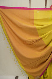 Mustard Yellow Bengal Mul Cotton Saree - SRSMYBMCS064