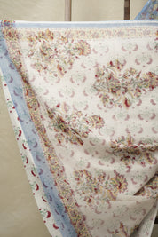 Blue White HBP Kota Doria Saree - SRBWKDS218