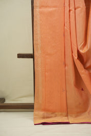 Peach Maheshwari Saree - SRPMS1290