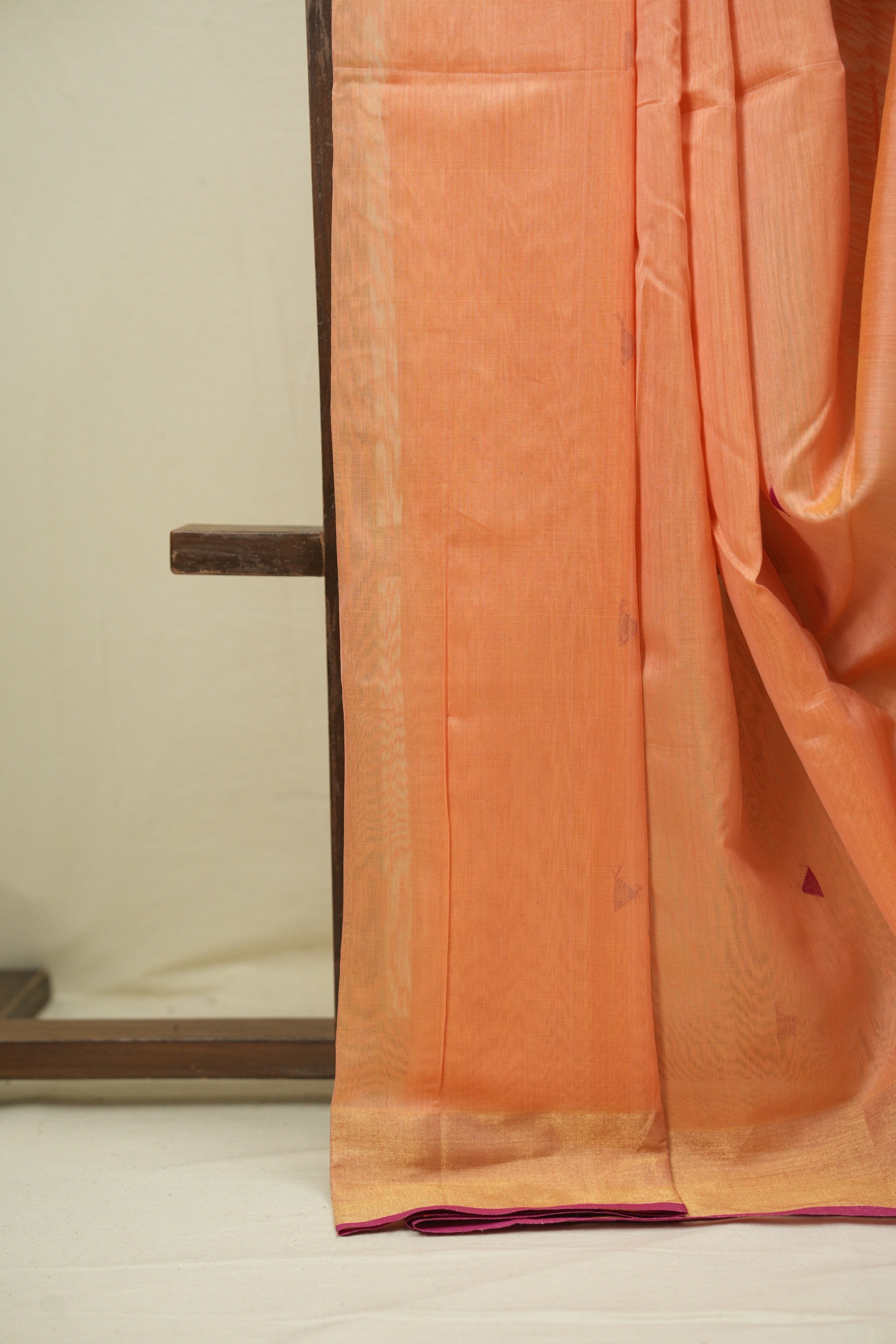 Peach Maheshwari Saree - SRPMS1290