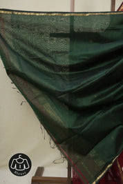Maroon Maheshwari Saree - SRMMS1118