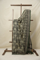 Black Cream HBP Kota Doria Saree - SRBCKDS217