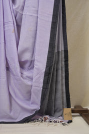 Lavendar Bengal Mul Cotton Saree - SRSLBMCS063