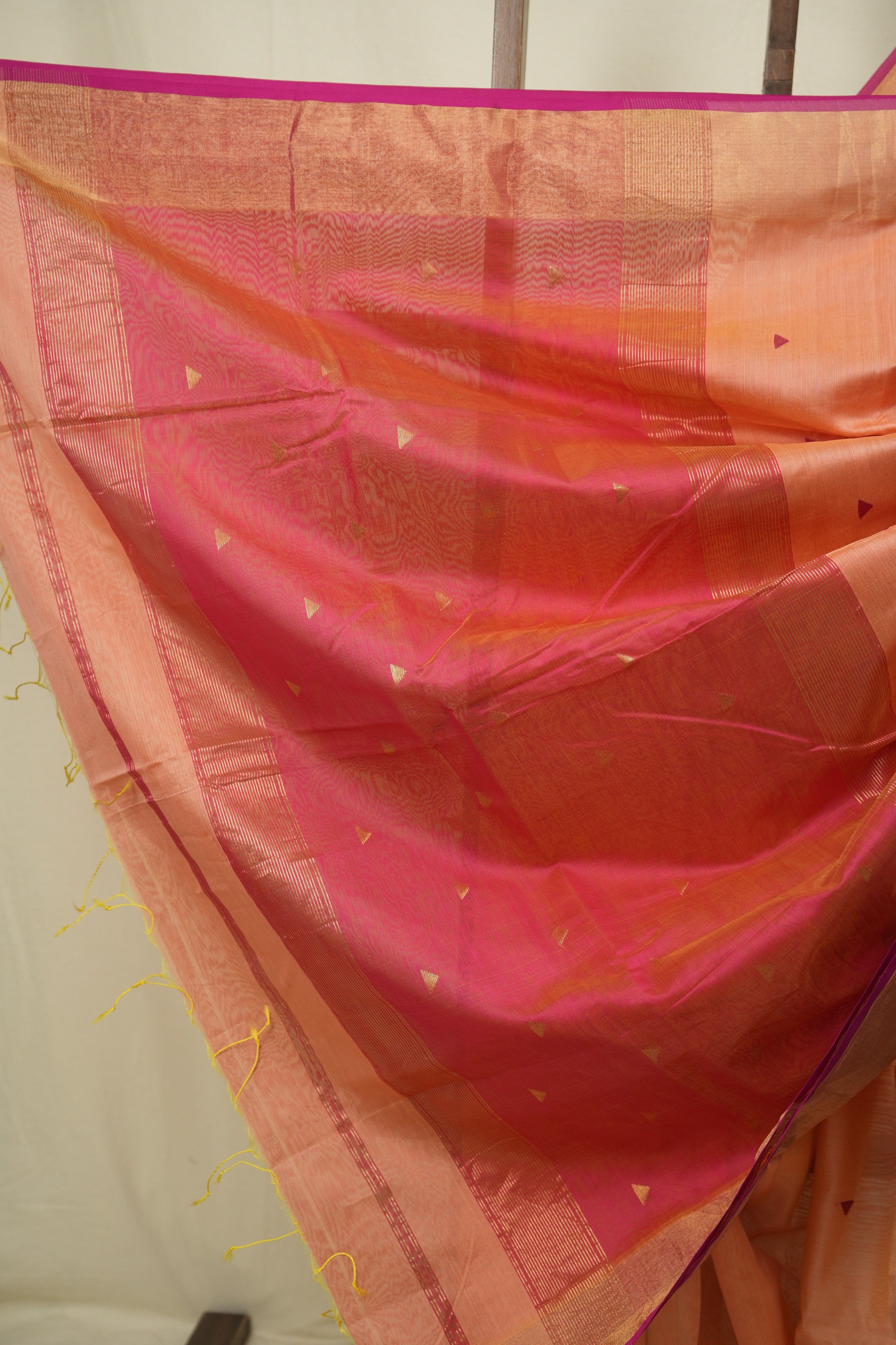 Peach Maheshwari Saree - SRPMS1290