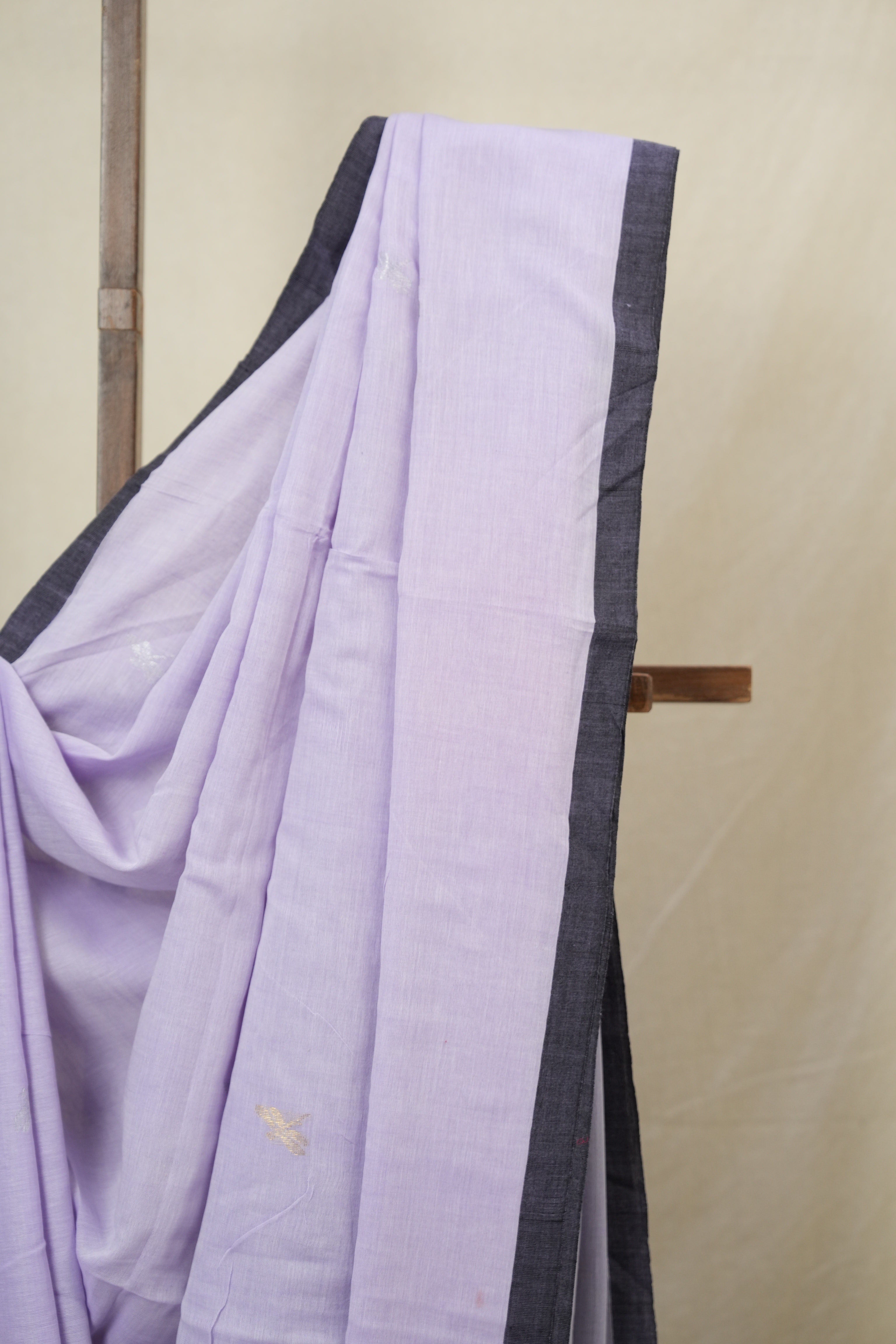 Lavendar Bengal Mul Cotton Saree - SRSLBMCS063