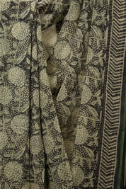 Black Cream HBP Kota Doria Saree - SRBCKDS217