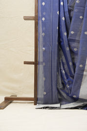 Blue Chanderi Cotton Silk Saree - SRBCSS445