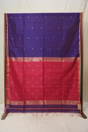 Purple Maheshwari Saree - SRPMS1128