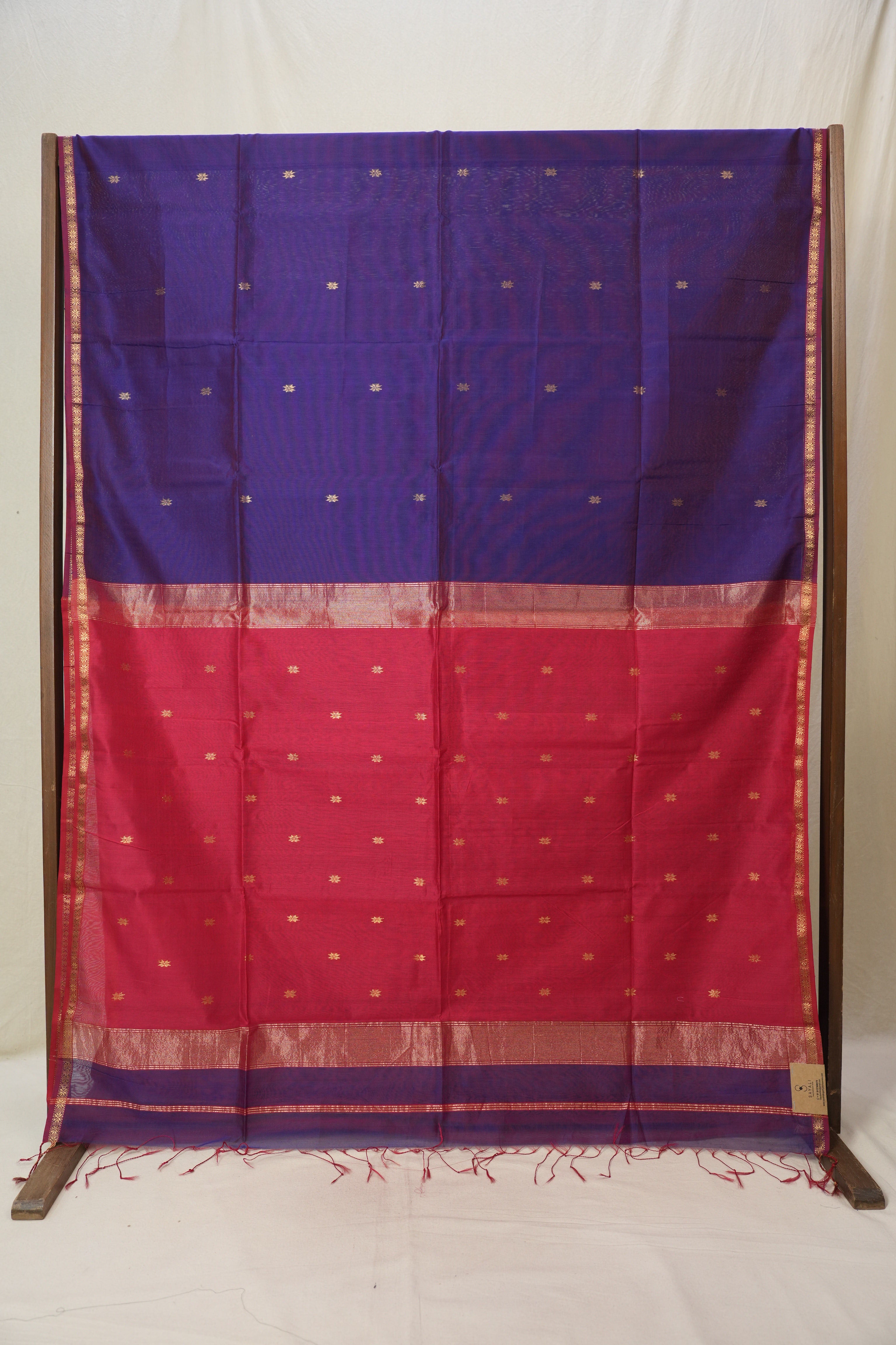 Purple Maheshwari Saree - SRPMS1128