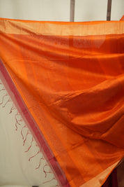 Red Maheshwari Saree - SRRMS1291