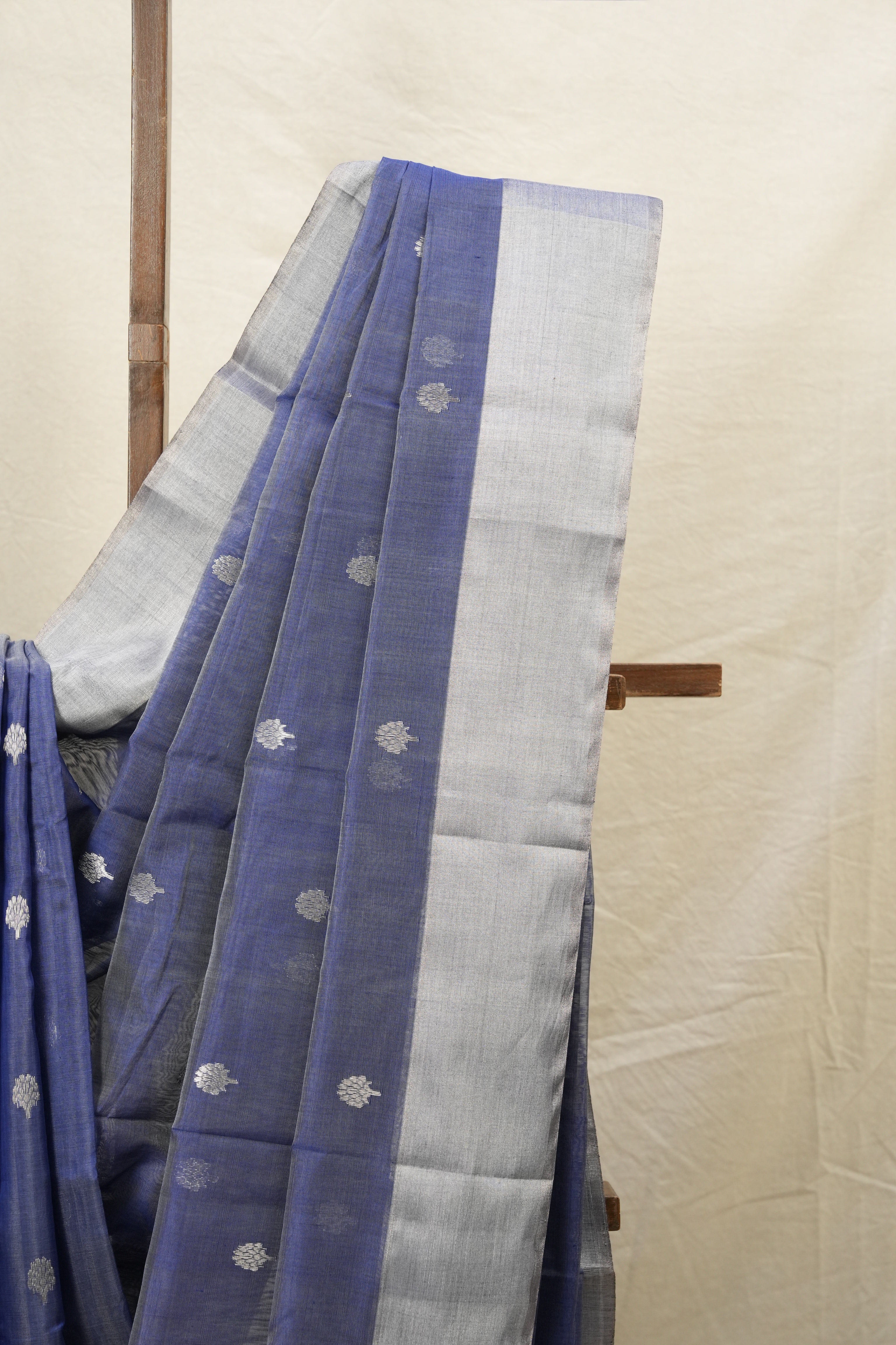 Blue Chanderi Cotton Silk Saree - SRBCSS445