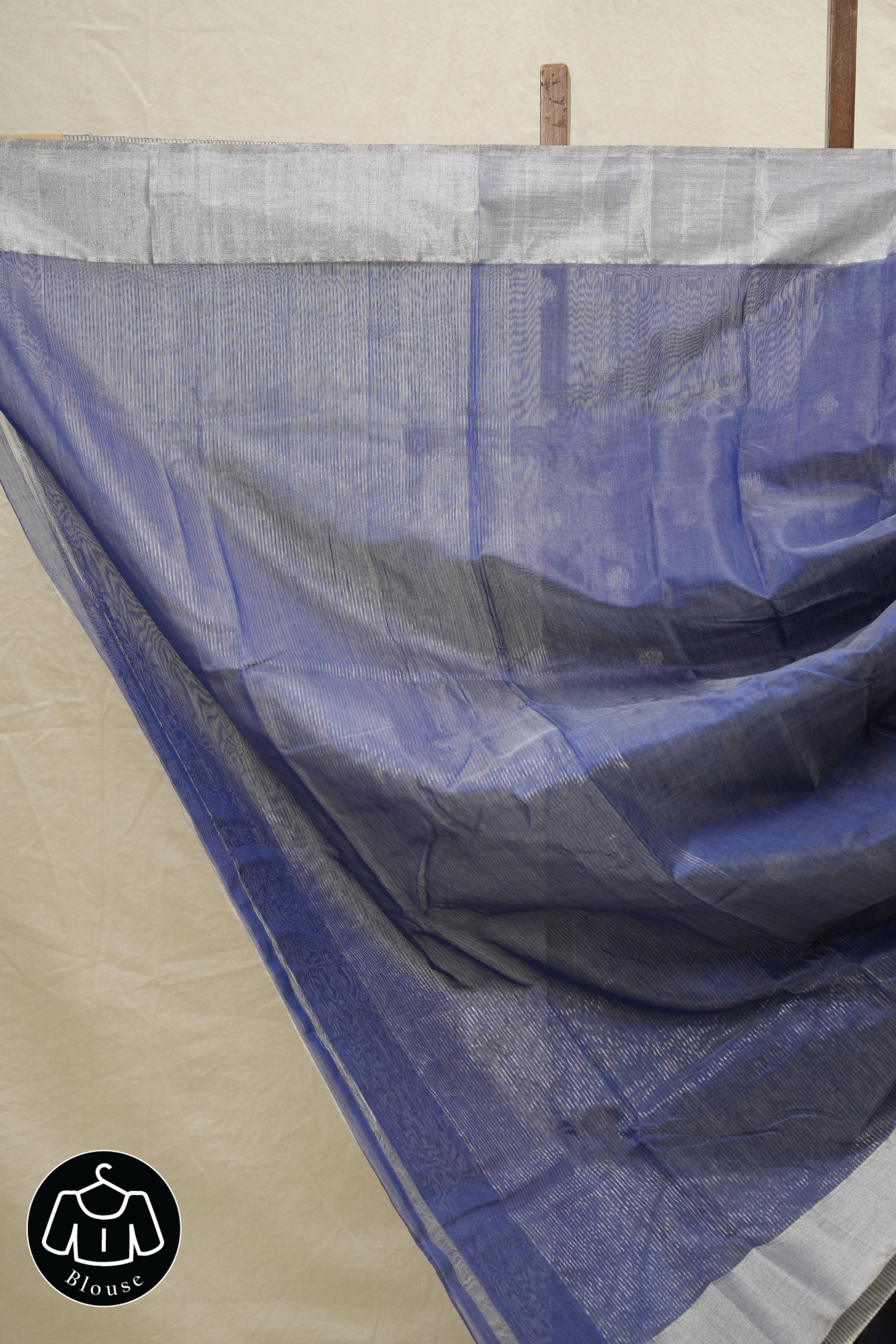 Blue Chanderi Cotton Silk Saree - SRBCSS445