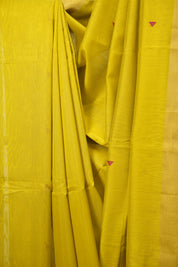 Lemon Yellow Maheshwari Saree - SRLYMS1296