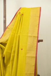 Lemon Yellow Maheshwari Saree - SRLYMS1296
