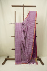Purple Maheshwari Saree - SRPMS1295
