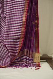Purple Maheshwari Saree - SRPMS1295