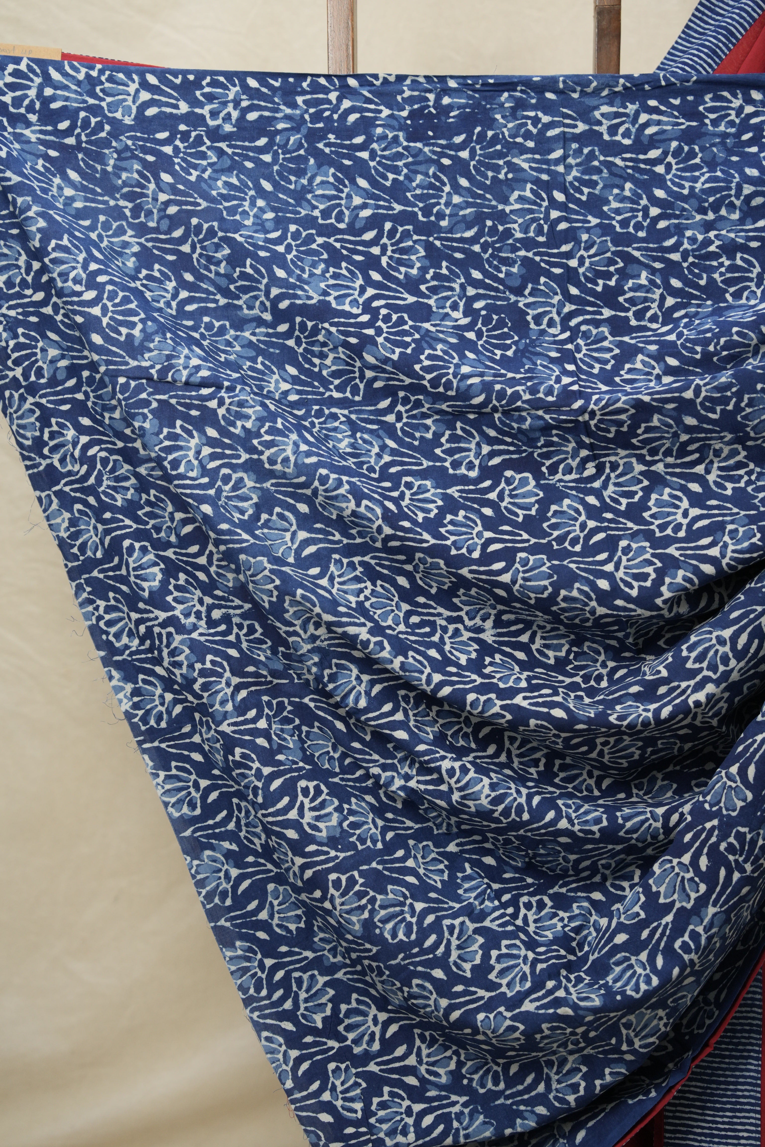 Maroon Cotton Patchwork Saree - SRMCPS292