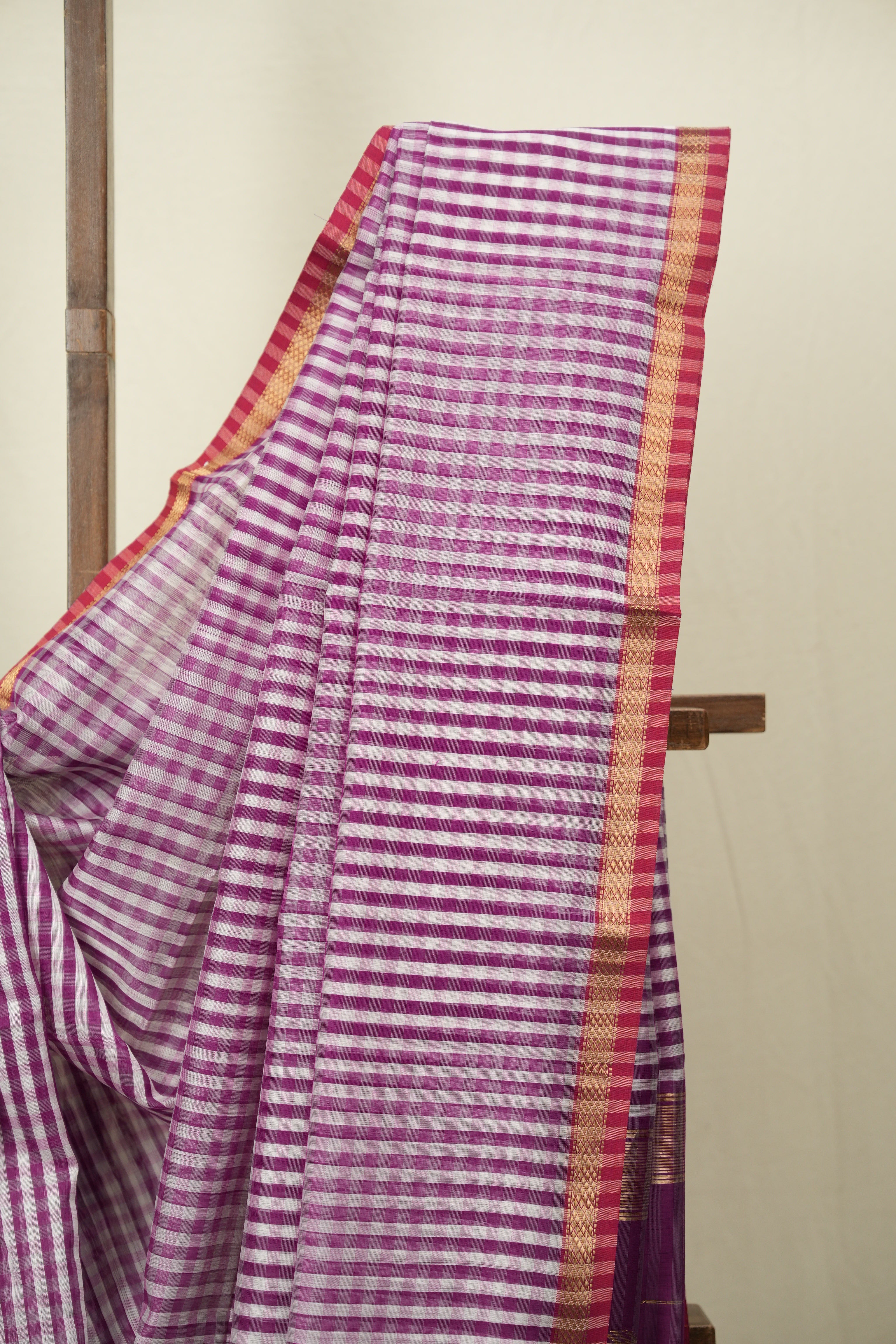 Purple Maheshwari Saree - SRPMS1295