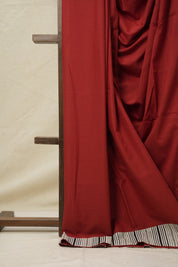 Maroon Cotton Patchwork Saree - SRMCPS290