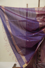 Purple Maheshwari Saree - SRPMS1131
