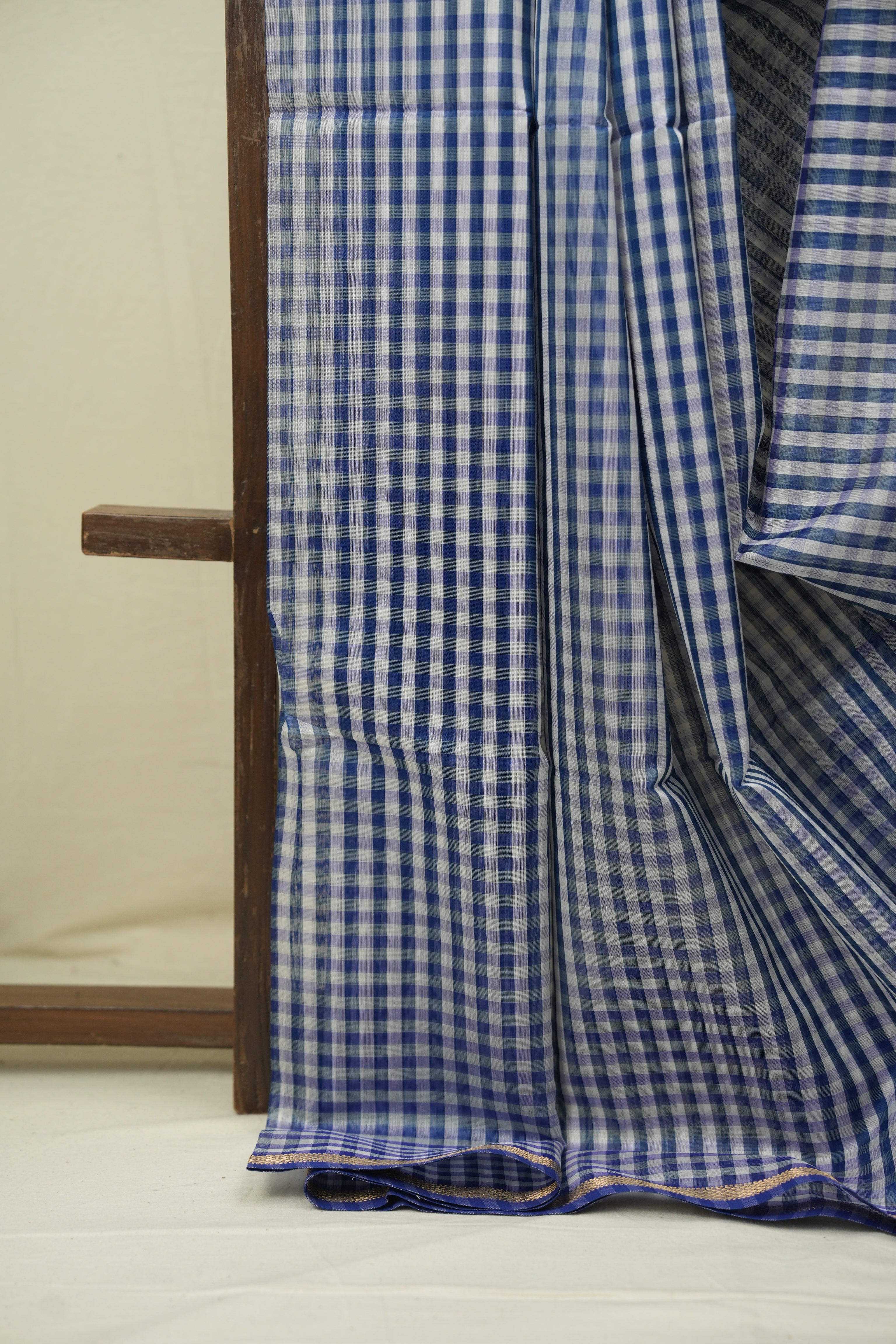 Blue Maheshwari Saree - SRBMS1293