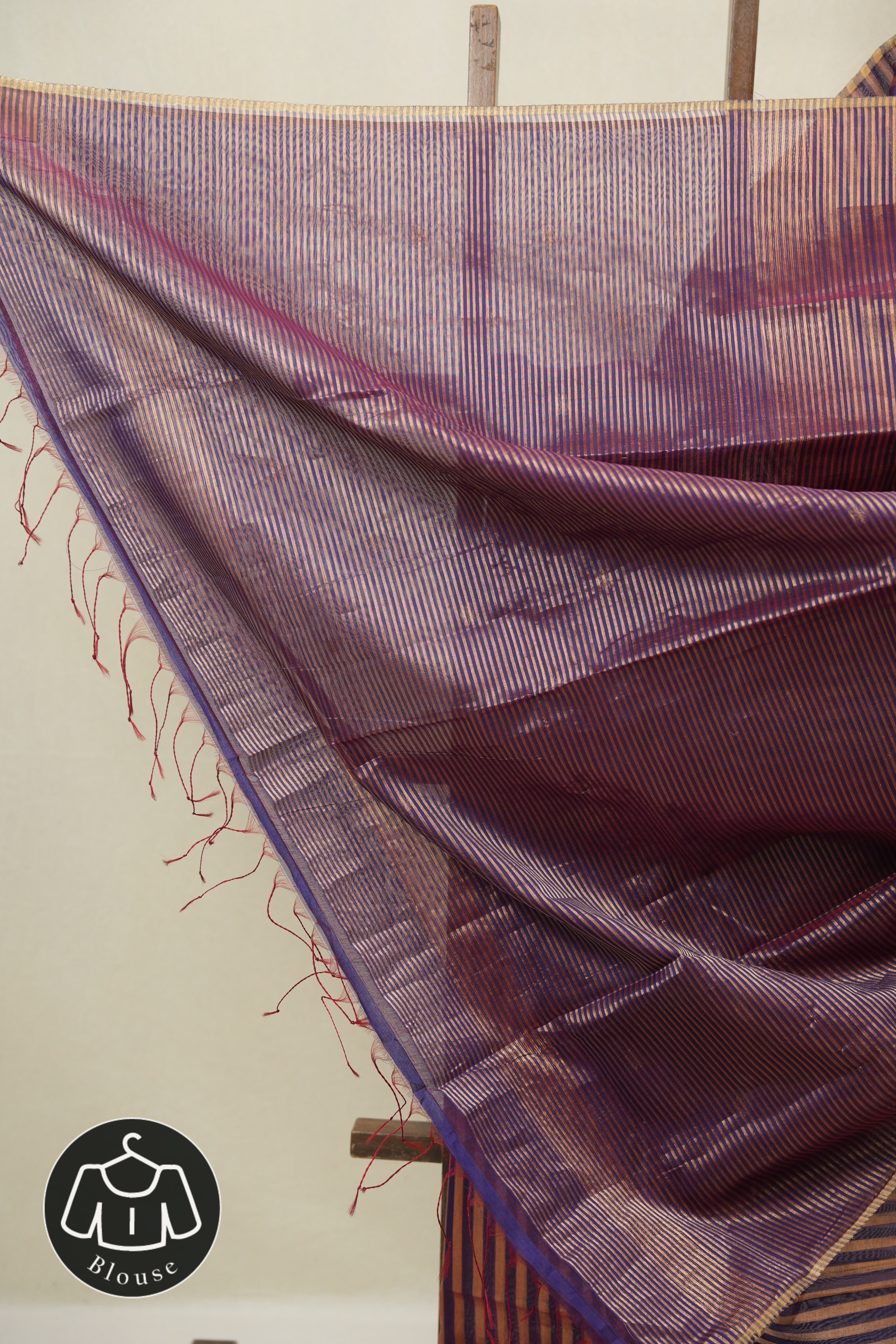 Purple Maheshwari Saree - SRPMS1131