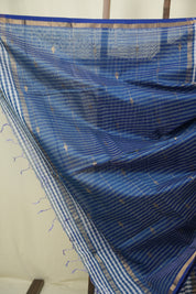Blue Maheshwari Saree - SRBMS1293