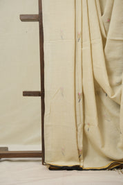 Beige Mul Bengal Cotton Jamdani Saree - SRBBCJS238