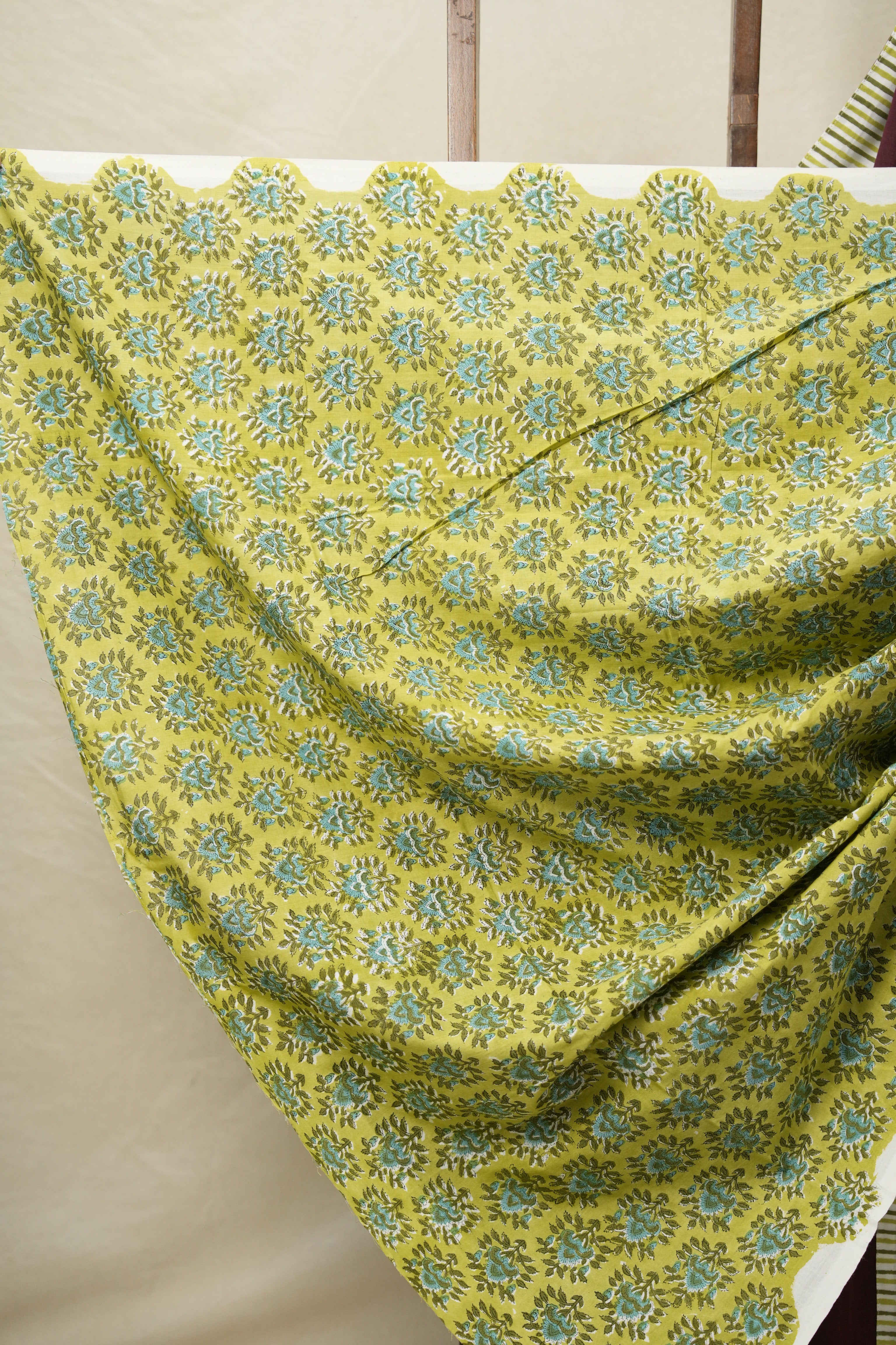 Wine Cotton Patchwork Saree - SRWCPS293