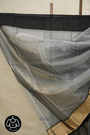 Grey Chanderi Silk Saree - SRGCSS429