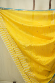 Yellow Maheshwari Saree - SRYMS1292